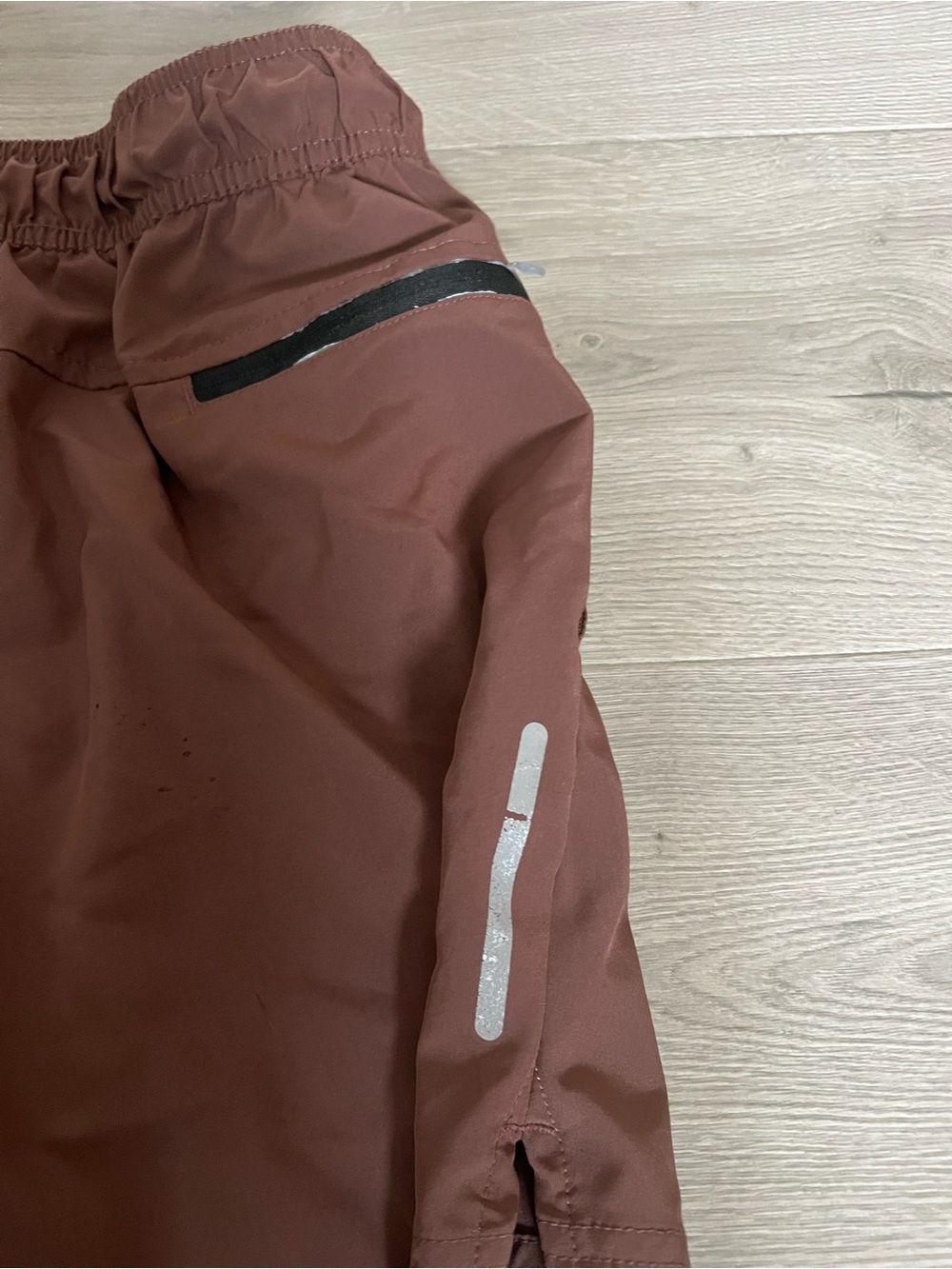 LEG3ND Men’s Athletic Shorts Size Small Brown Running Gym Lightweight - Picture 4 of 6